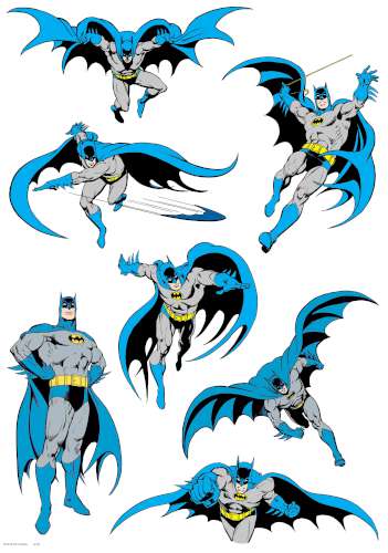 Batman Edible Icing Character Sheet - Click Image to Close